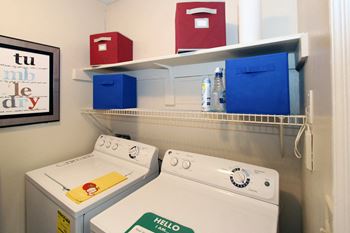 Laundry Room with Washer and Dryer at Laurel Springs, Raleigh, NC